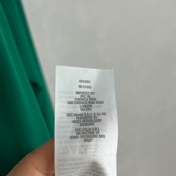 Susan Graver Modern Essentials plus size 3X long sleeve top green liquid knit - Picture 10 of 10